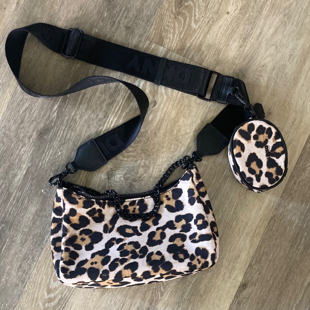 DKNY Leopard Cairo Crossbody Purse